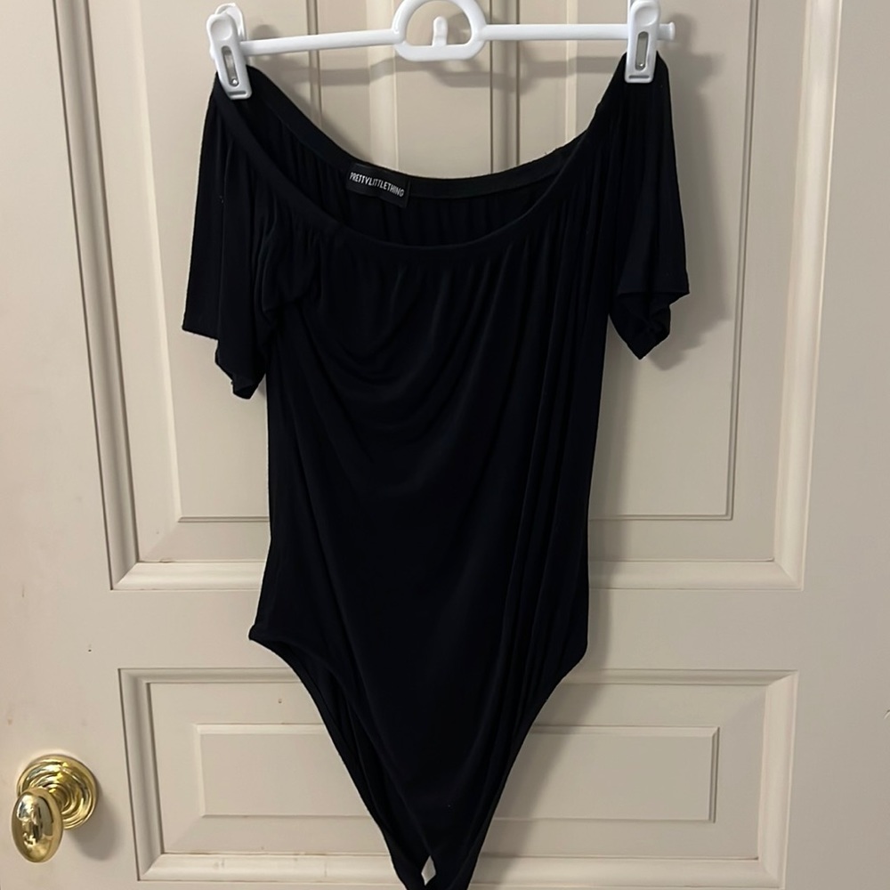 Pretty little thing off the shoulder body suit